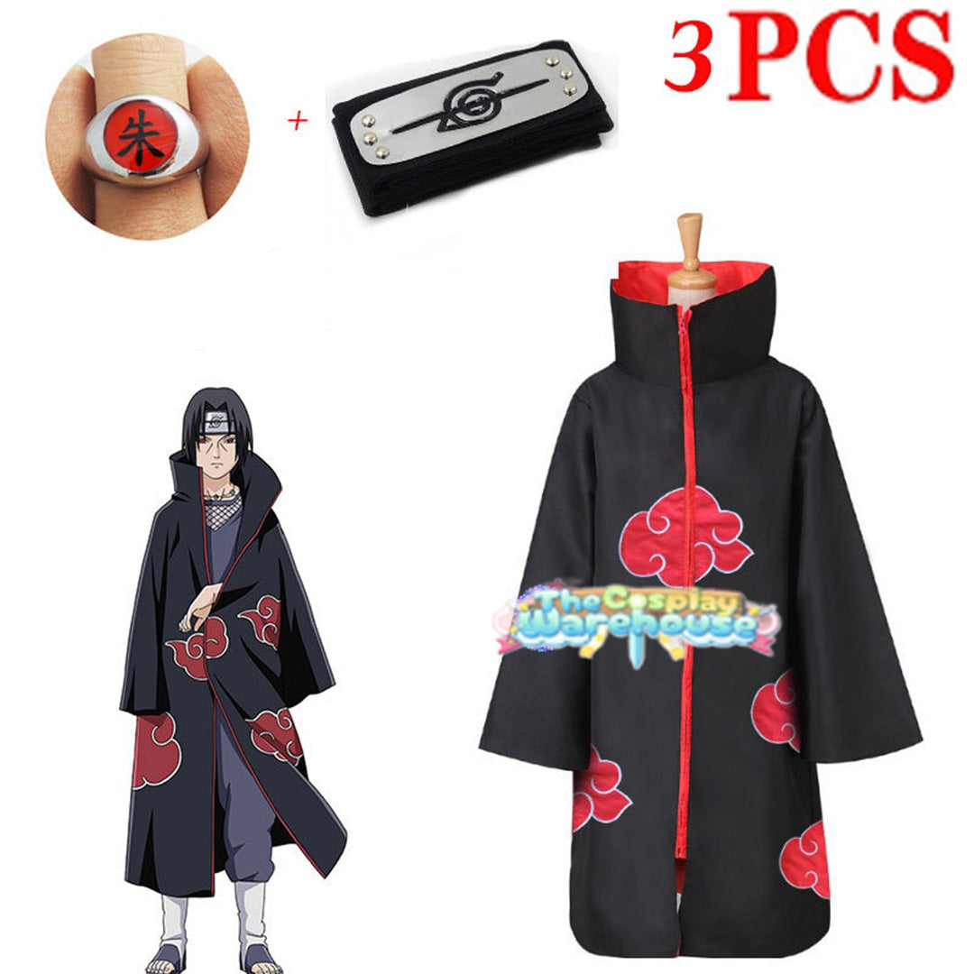 Naruto: Akatsuki Itachi Uchiha Cosplay Costume