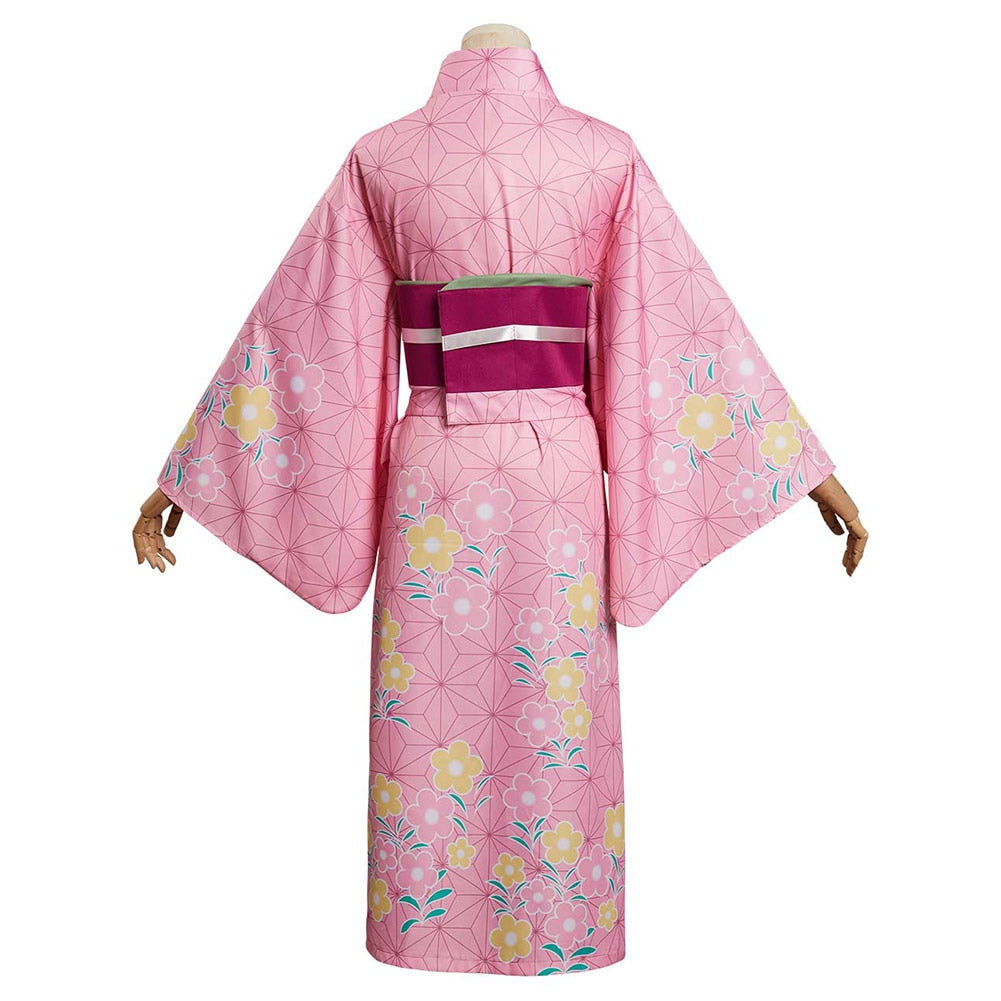 Demon Slayer: Kamado Nezuko (Summer Kimono) Cosplay Costume