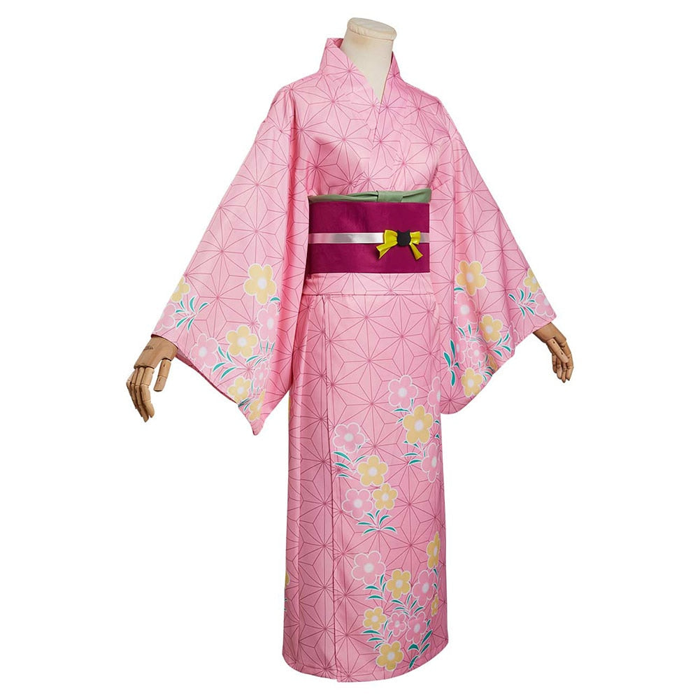 Demon Slayer: Kamado Nezuko (Summer Kimono) Cosplay Costume