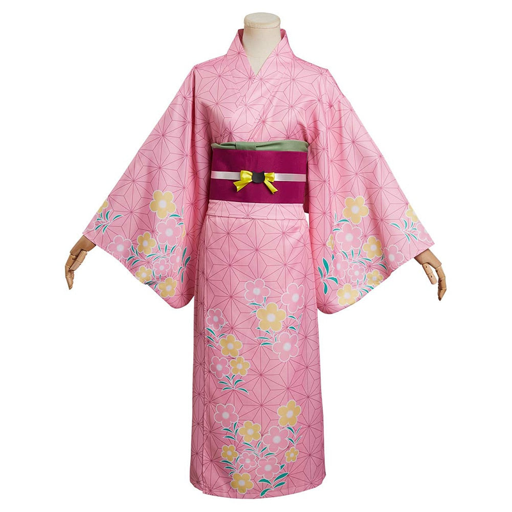 Demon Slayer: Kamado Nezuko (Summer Kimono) Cosplay Costume