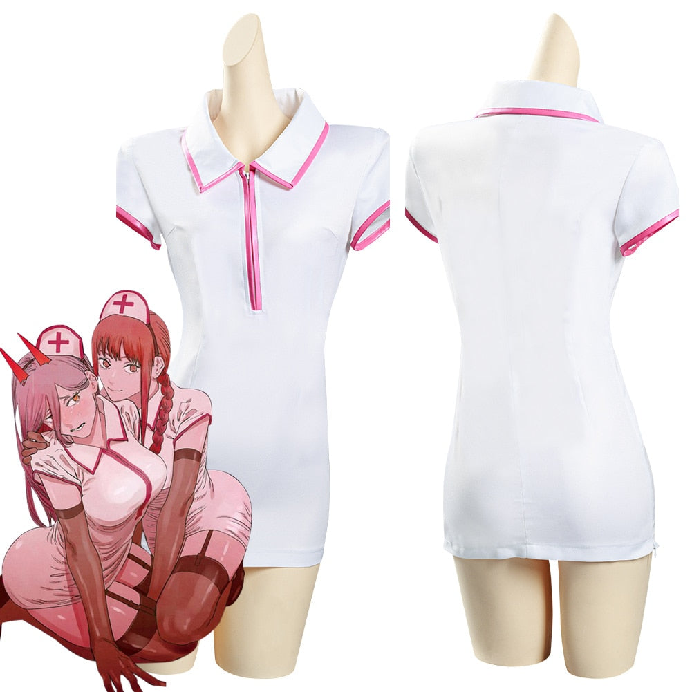 Chainsaw Man: Makima/Power Nurse Uniform Cosplay Costume