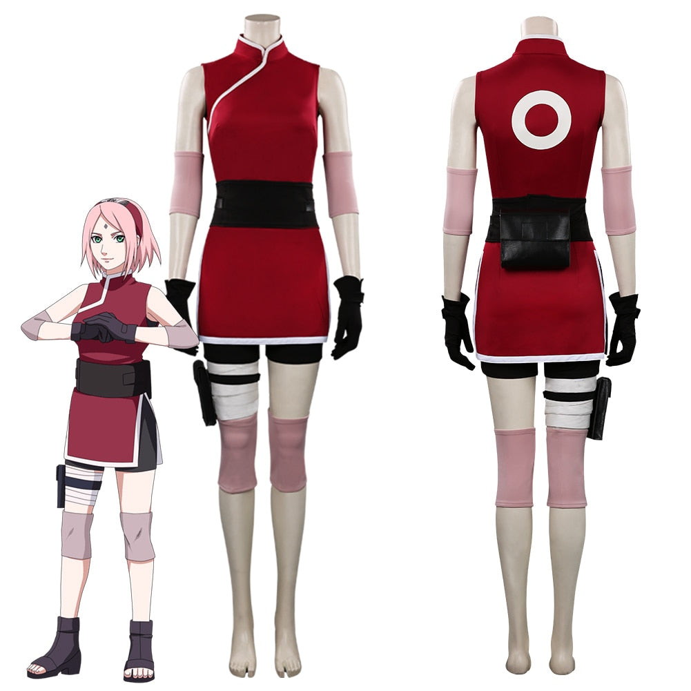 Naruto: Haruno Sakura Cosplay Costume