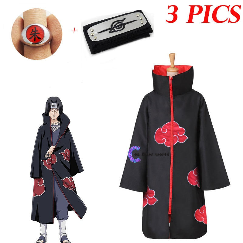 Naruto: Akatsuki Itachi Uchiha Cosplay Costume