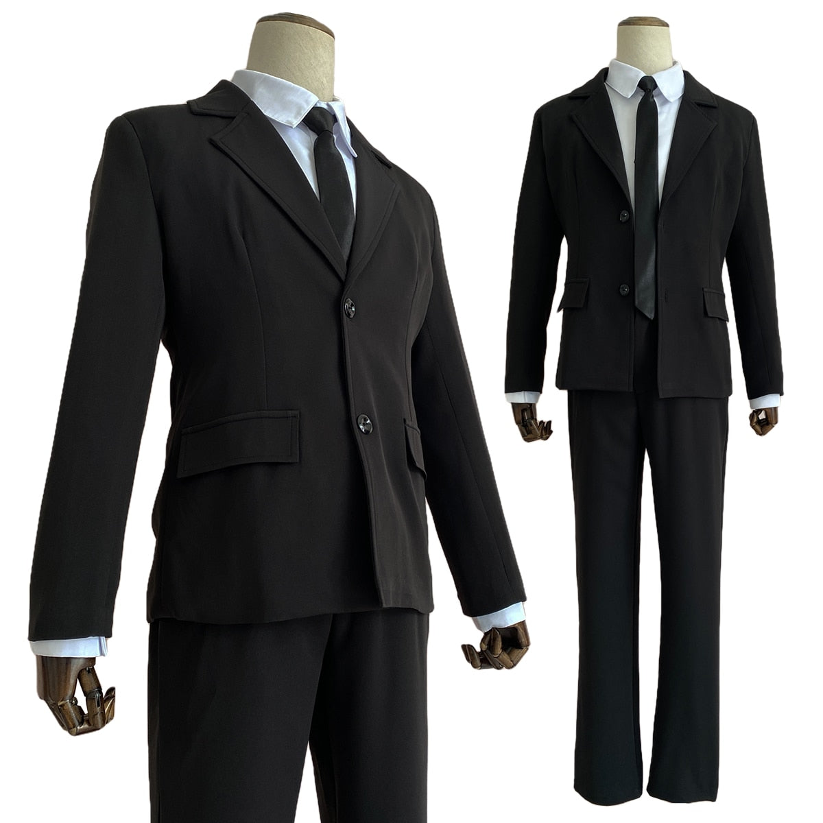 Chainsaw Man: Denji (Black Suit Uniform) Cosplay Costume